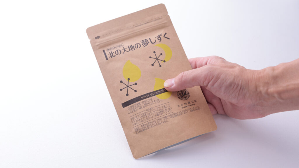 北の大地の夢しずくのパッケージ
